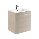 Geberit Selnova Square zestaw łazienkowy 60 cm umywalka z szafką orzech włoski hickory jasny 501.255.00.1