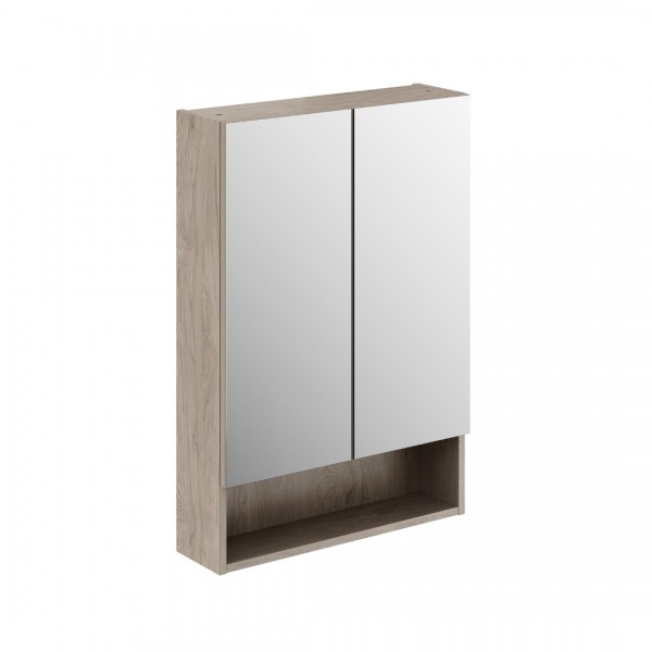 Geberit Selnova Square szafka wisząca z lustrem 60 cm orzech włoski hickory 501.266.00.1