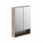 Geberit Selnova Square szafka wisząca z lustrem 60 cm orzech włoski hickory 501.266.00.1