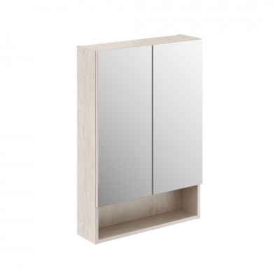 Geberit Selnova Square szafka wisząca z lustrem 60 cm orzech włoski hickory jasny 501.267.00.1