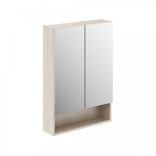 Geberit Selnova Square szafka wisząca z lustrem 60 cm orzech włoski hickory jasny 501.267.00.1