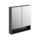 Geberit Selnova Square szafka wisząca z lustrem 80 cm lava mat 501.269.00.1