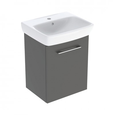 Geberit Selnova Square zestaw łazienkowy 50 cm umywalka z szafką lava mat 502.751.00.1