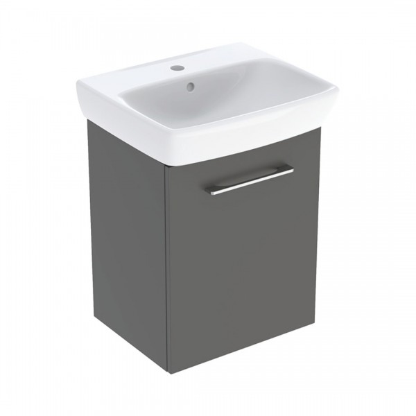 Geberit Selnova Square zestaw łazienkowy 50 cm umywalka z szafką lava mat 502.751.00.1