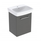 Geberit Selnova Square zestaw łazienkowy 50 cm umywalka z szafką lava mat 502.751.00.1