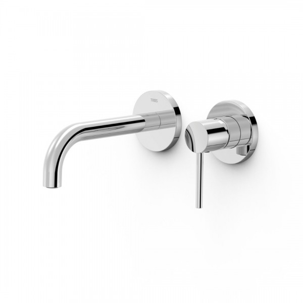 Tres Study Exclusive bateria umywalkowa podtynkowa wylewka 17,7 cm chrom 26230001