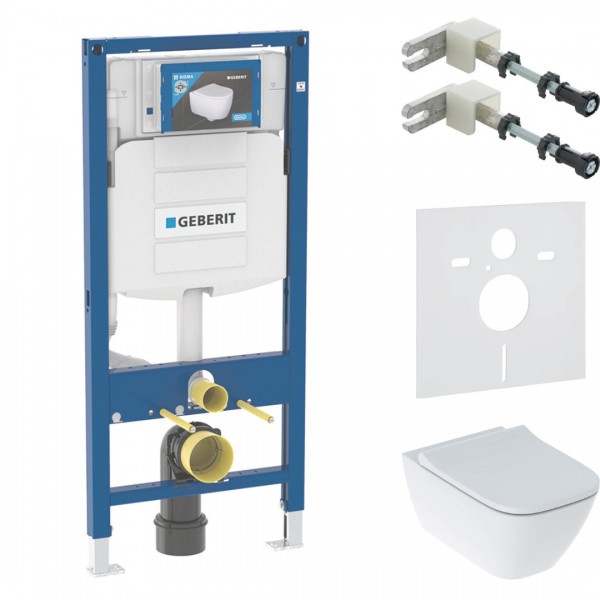 Geberit Duofix Smyle Square zestaw WC podtynkowy 5w1 48092