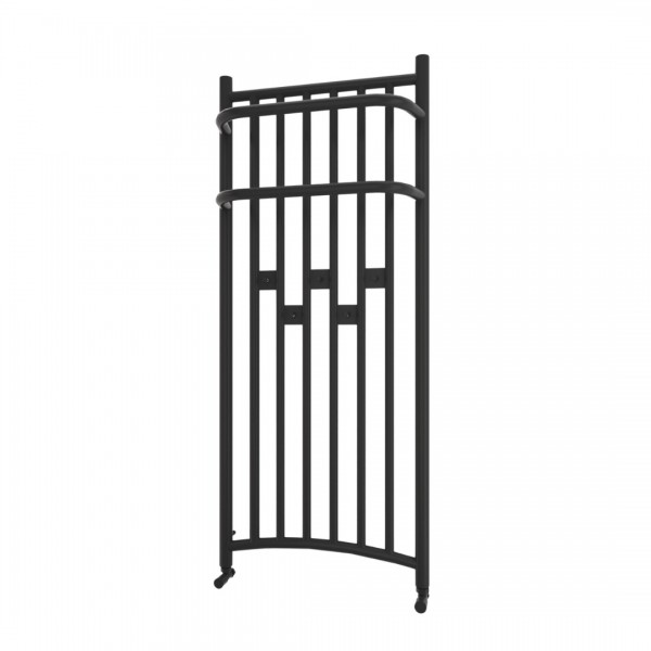 Imers Indeo 3 grzejnik łazienkowy 120x43 cm czarny połysk 0332/CZP