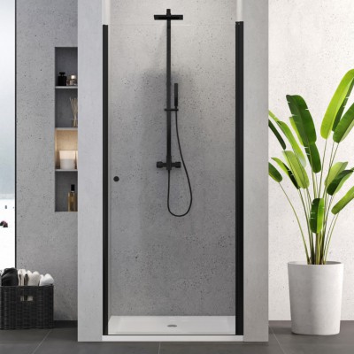 New Trendy Superia drzwi prysznicowe 80 cm czarny półmat D-0332A