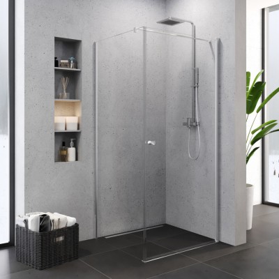 New Trendy Superia kabina prysznicowa kwadratowa 80 cm SOL108005007+SOLT108005007