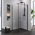 New Trendy Superia kabina prysznicowa prostokątna 80x90 cm czarny półmat K-0800
