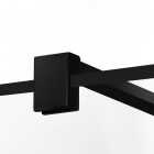 New Trendy Superia Black kabina prysznicowa kwadratowa 90 cm prawa czarny półmat/wzór kratka K-0605