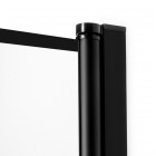 New Trendy Superia Black kabina prysznicowa kwadratowa 90 cm prawa czarny półmat/wzór kratka K-0605
