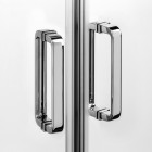 New Trendy Feria kabina prysznicowa półokrągła 90 cm chrom K-0524