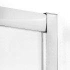 New Trendy Feria kabina prysznicowa półokrągła 90 cm chrom K-0524