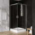 New Trendy Suvia kabina prysznicowa kwadratowa 80 cm chrom K-0791