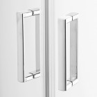 New Trendy Suvia kabina prysznicowa półokrągła 80 cm chrom K-0514