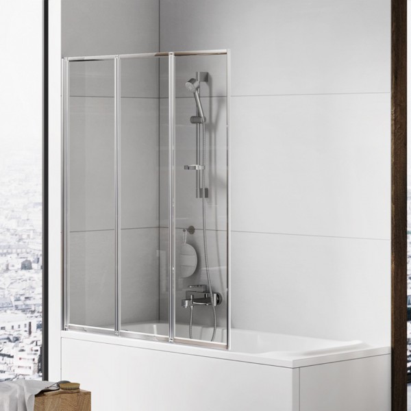 New Trendy Trex parawan nawannowy 3-częściowy 100x140 cm chrom P-0153