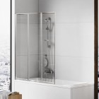 New Trendy Trex parawan nawannowy 3-częściowy 100x140 cm chrom P-0153