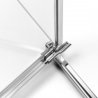 New Trendy Eventa kabina prysznicowa kwadratowa 80 cm lewa chrom EXK-0128/EXK-0139