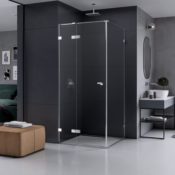 New Trendy Eventa kabina prysznicowa kwadratowa 80 cm lewa chrom EXK-0128/EXK-0139