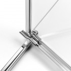 New Trendy Eventa kabina prysznicowa kwadratowa 80 cm prawa chrom EXK-0129/EXK-0139