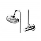 Makoinstal zestaw natryskowy natynkowy do wody zmieszanej z antyblokadą chrom 9004EAB