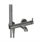 Deante Alpinia bateria wannowa ścienna titanium BQS_D11M