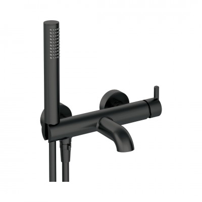 Deante Silia bateria wannowa ścienna czarny mat BQS_N11M