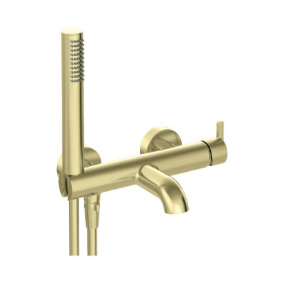 Deante Silia bateria wannowa ścienna złoty szczotkowany BQS_R11M