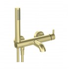 Deante Silia bateria wannowa ścienna złoty szczotkowany BQS_R11M