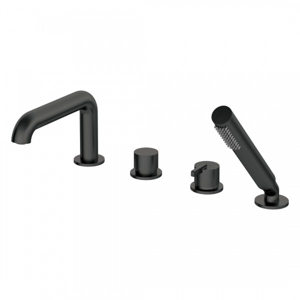 Deante Silia bateria wannowa 4-otworowa czarny mat BQS_N14M