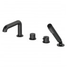 Deante Silia bateria wannowa 4-otworowa czarny mat BQS_N14M