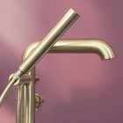 Deante Silia bateria wannowa wolnostojąca złoty szczotkowany BQS_R17M