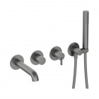 Deante Silia bateria wannowa 4-otworowa podtynkowa titanium BQS_D18P