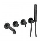 Deante Silia bateria wannowa 4-otworowa podtynkowa czarny mat BQS_N18P