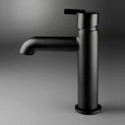 Deante Silia bateria umywalkowa stojąca czarny mat BQS_N20M