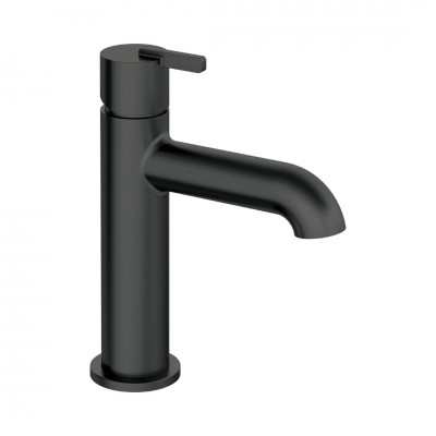 Deante Silia bateria umywalkowa stojąca czarny mat BQS_N20M