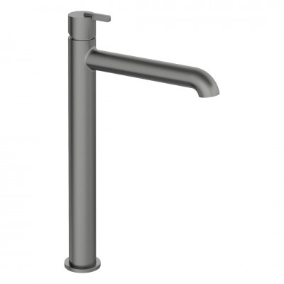 Deante Silia bateria umywalkowa wysoka stojąca titanium BQS_D20K