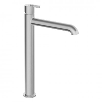 Deante Silia bateria umywalkowa wysoka stojąca titanium BQS_F20K