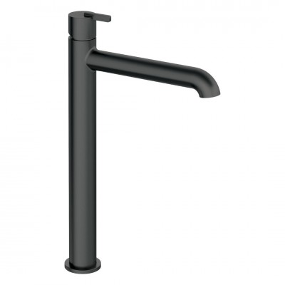 Deante Silia bateria umywalkowa wysoka stojąca czarny mat BQS_N20K