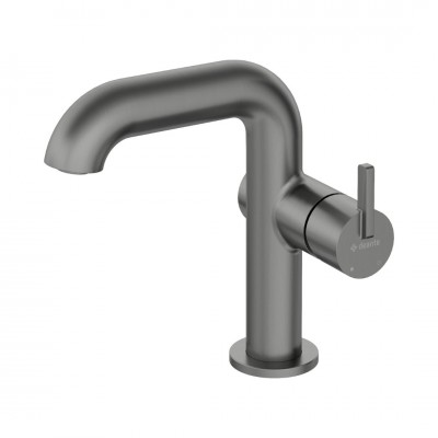 Deante Silia bateria umywalkowa stojąca titanium BQS_D24M