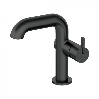 Deante Silia bateria umywalkowa stojąca czarny mat BQS_N24M