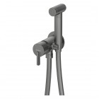 Deante Silia bateria bidetowa podtynkowa ze słuchawką typu bidetta titanium BQS_D34M