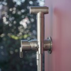 Deante Silia bateria bidetowa podtynkowa ze słuchawką typu bidetta stal szczotkowana BQS_F34M