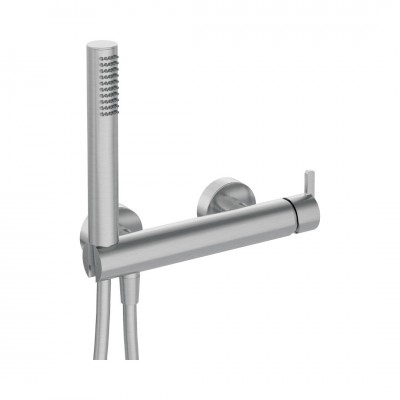 Deante Silia bateria prysznicowa ścienna stal szczotkowana BQS_F41M