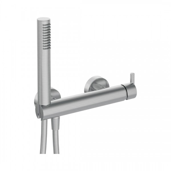 Deante Silia bateria prysznicowa ścienna stal szczotkowana BQS_F41M