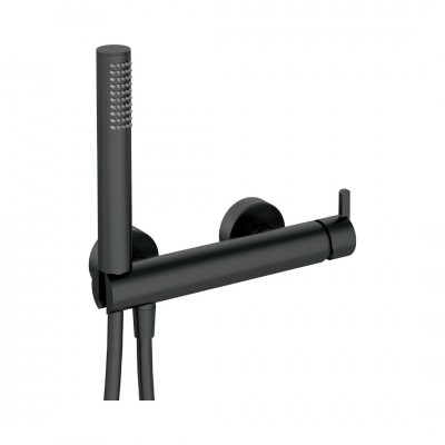 Deante Silia bateria prysznicowa ścienna czarny mat BQS_N41M