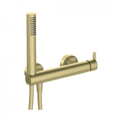 Deante Silia bateria prysznicowa ścienna złoty szczotkowany BQS_R41M