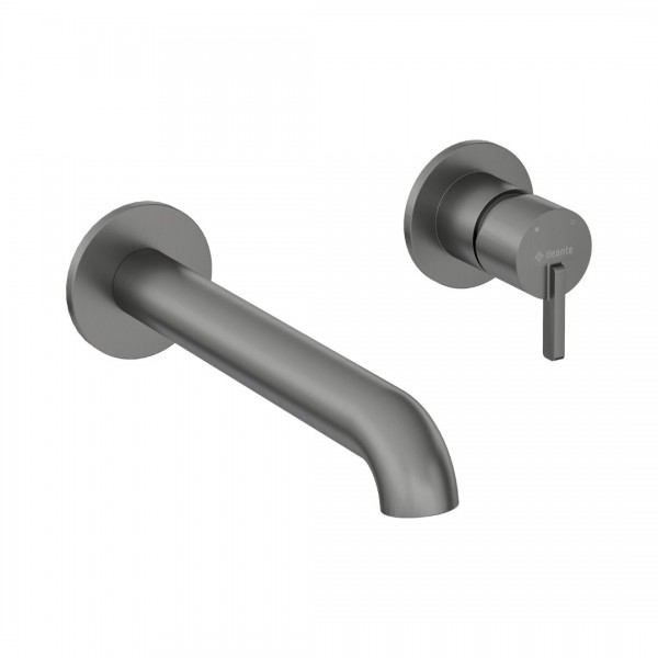 Deante Silia bateria umywalkowa podtynkowa wylewka 22,3 cm titanium BQS_D54L